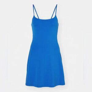 Girlfriend Collective Juliet Mini Active Dress in Turquoise- Large